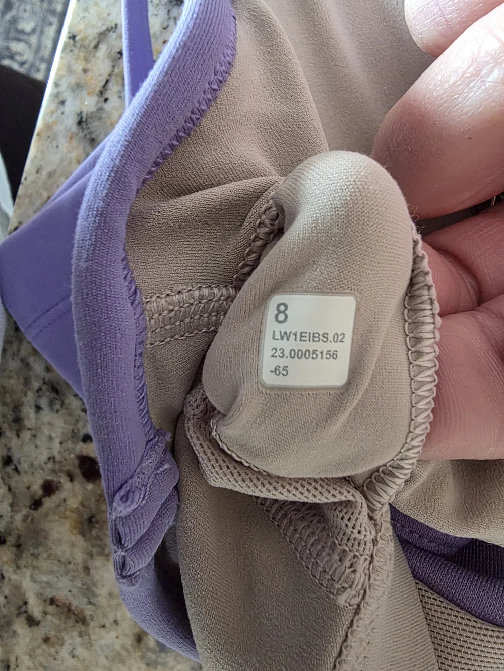 Lululemon Cross-Back Nulu Yoga Tank Top | Purple | Size 8 - Picture 6 of 6